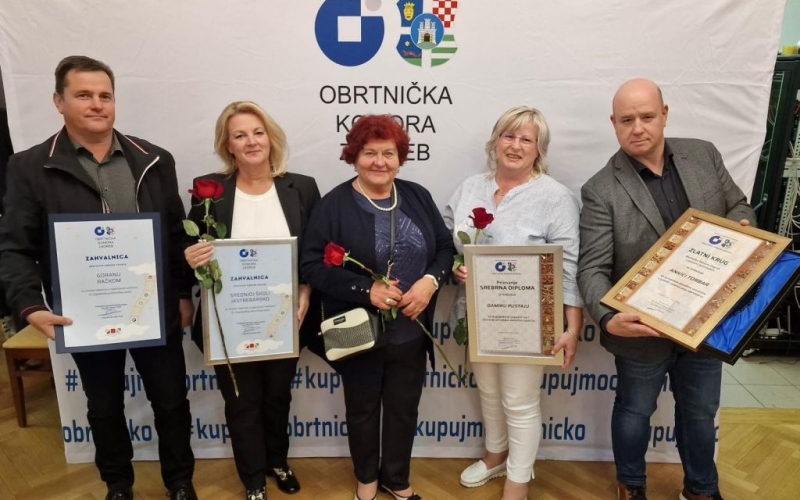Jaskancima uručena priznanja i zahvalnice Obrtničke komore Zagreb 